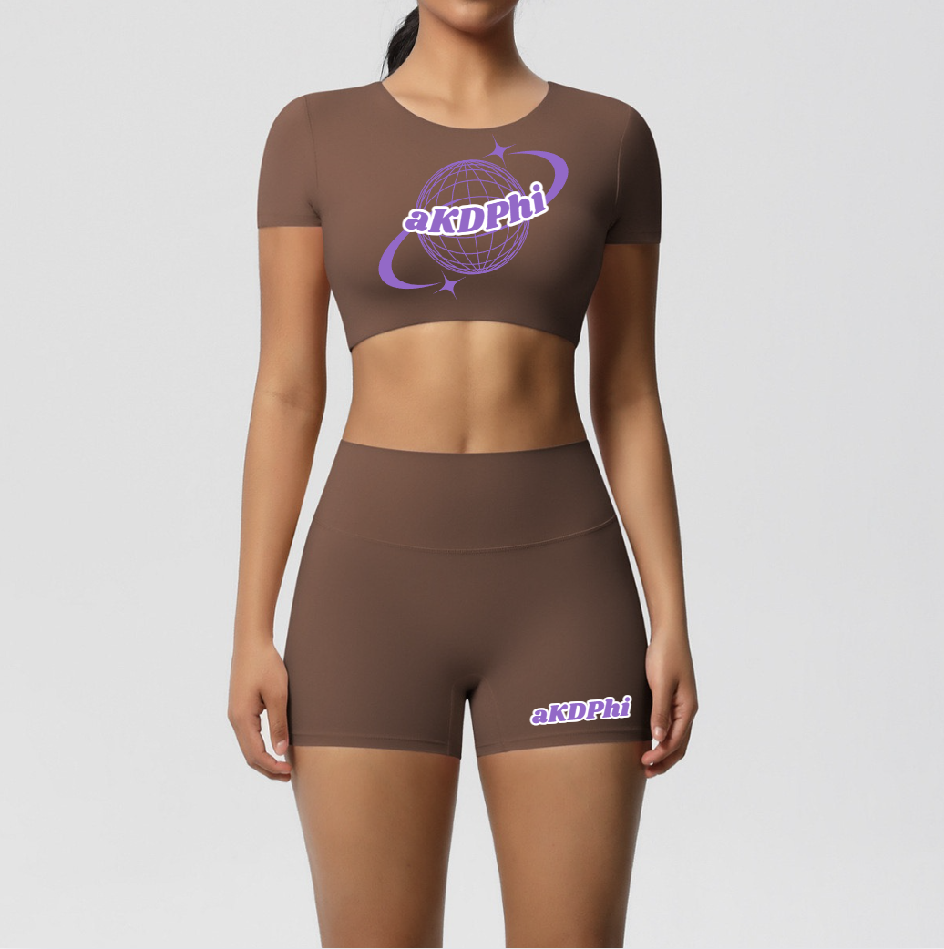 Crop Finesse Short Sleeve - Sienna