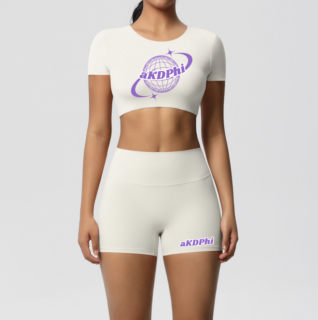 Crop Finesse Short Sleeve - White