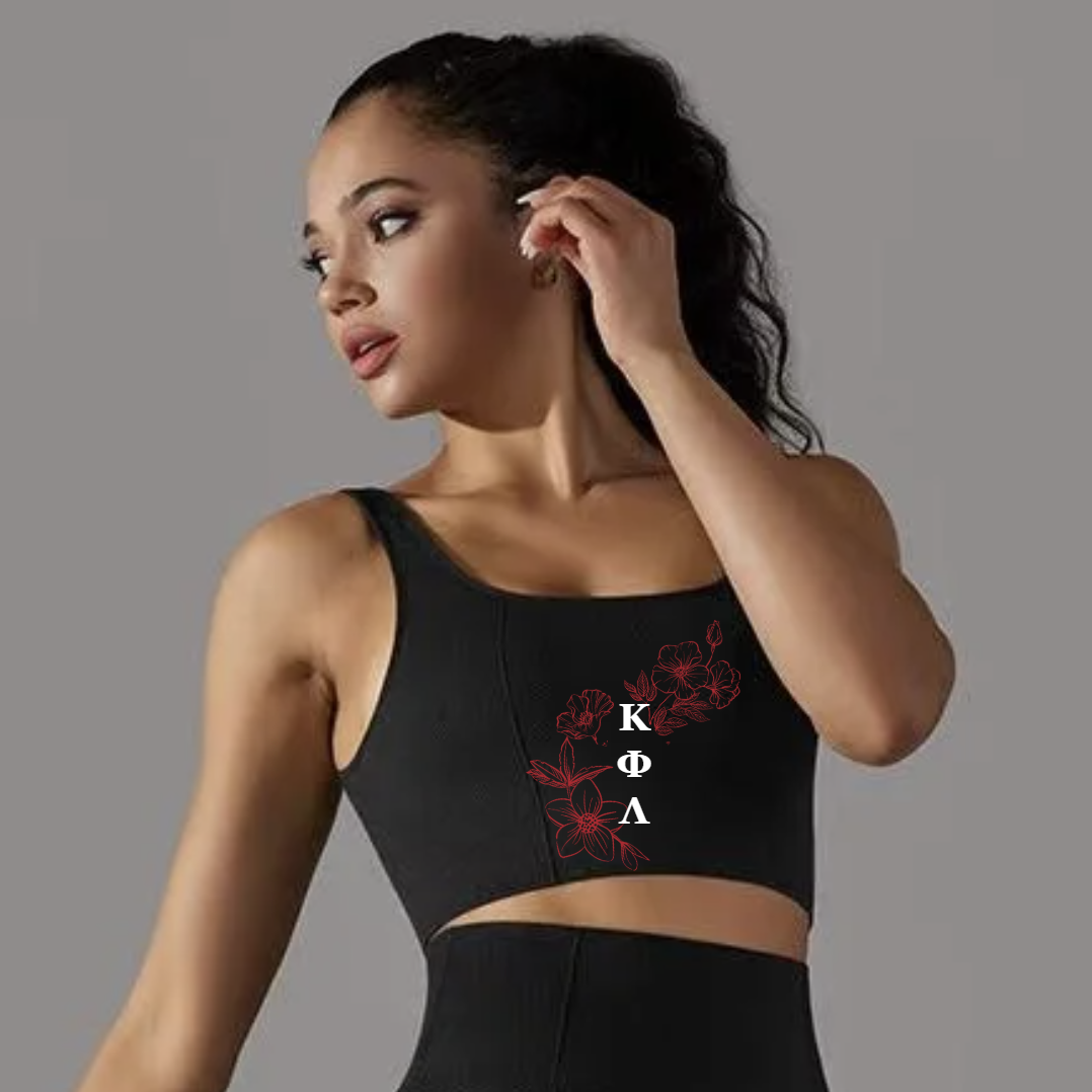 Forever Racerback Crop Top -  Black