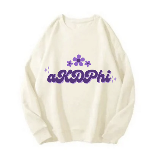 Blossom Crewneck Sweatshirt - Cream